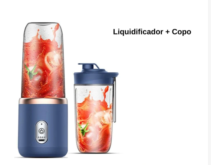 Liquidificador Portátil Ultra Potente - GANHE BRINDE EXCLUSIVO (COPO EXTRA GRÁTIS) + FRETE GRATIS + E-BOOK Sucos e Vitaminas!!!